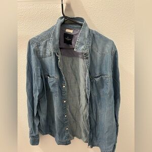 American Eagle Denim Button-Up Shirt (Women’s)